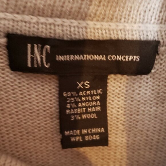 INC International Concepts Womens Grey Ombre Angora Wool Blend Sweater XS - Picture 6 of 7